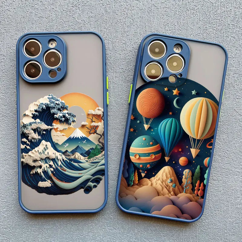 Printing Landscape Matte Case For iPhone