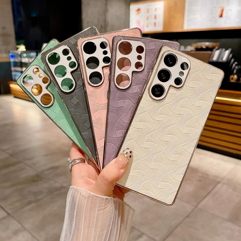 Retro Leather Shockproof Case For Samsung