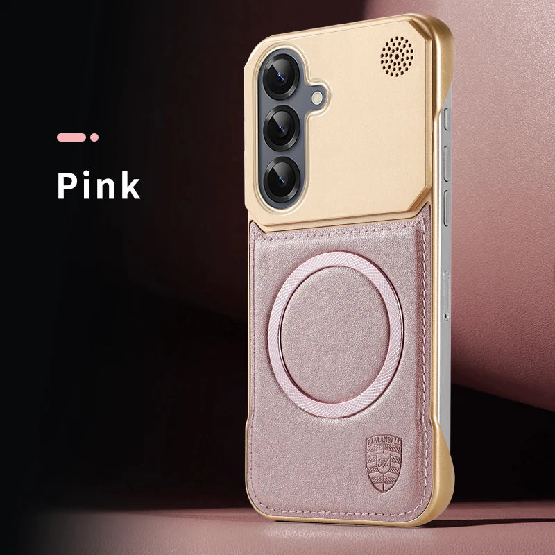 Magsafe Magnetic Leather Aromatherapy Case For Samsung