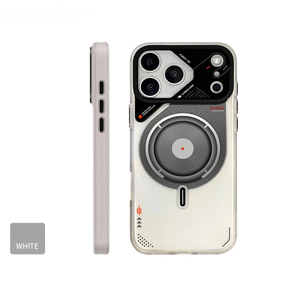 Luxury new mechanical style magnetic case For iPhone