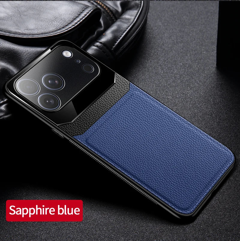 business-style Leather Shockproof case for iPhone
