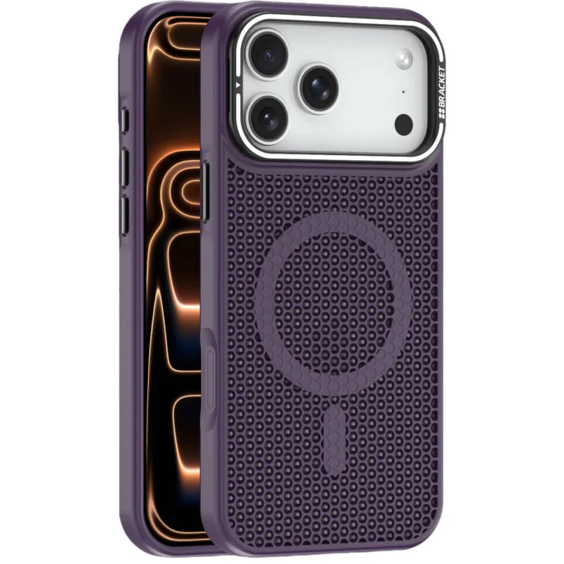 Honeycomb Cooling Magnetic Stand Case for iPhone