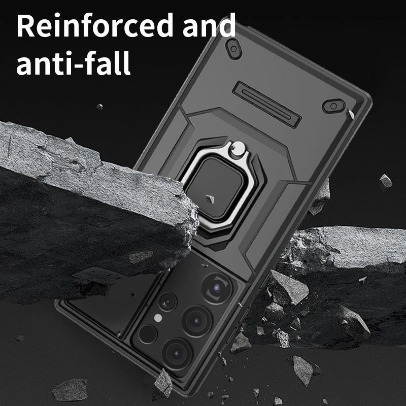 Lens Window Protective Ring Bracket Shockproof Case for Samsung