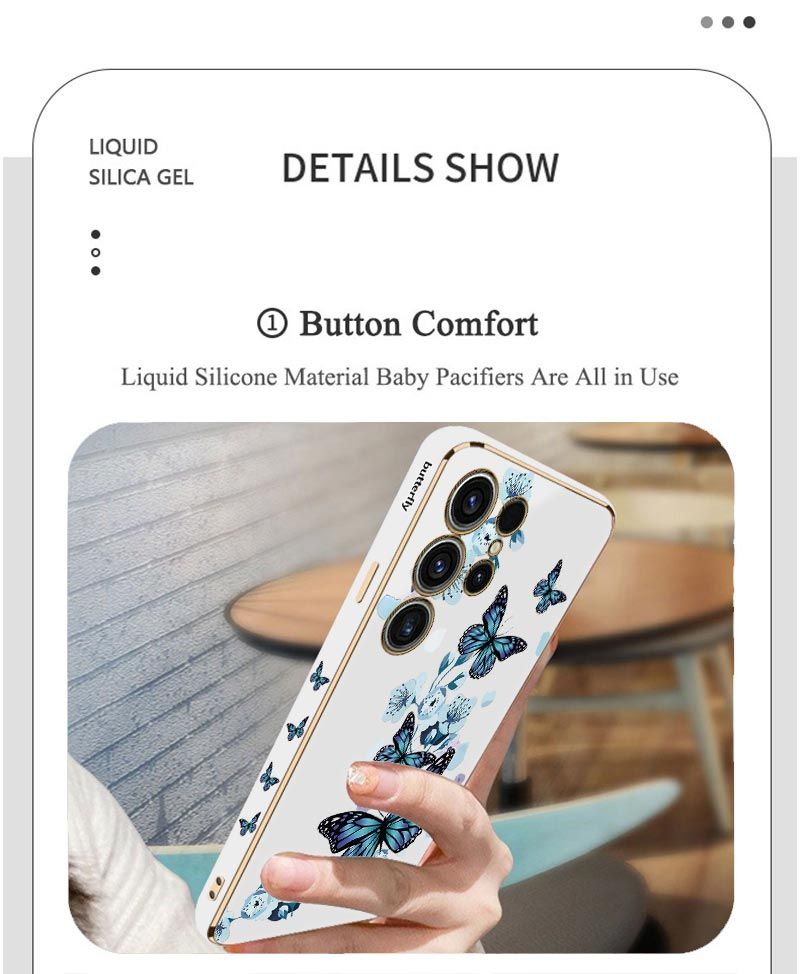 Aurora Butterfly Plating Case For Samsung