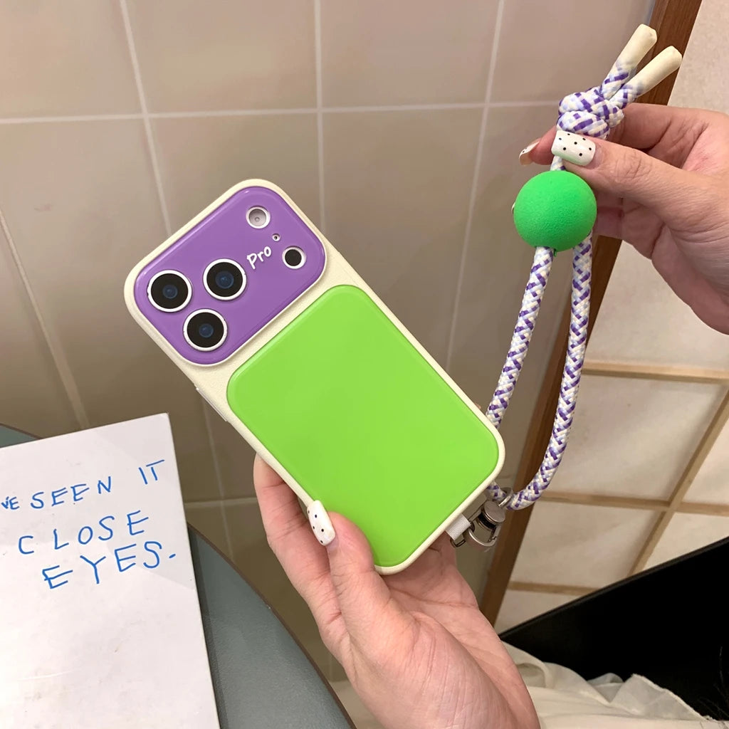 Summer Dopamine Color-Block Phone Case for iPhone