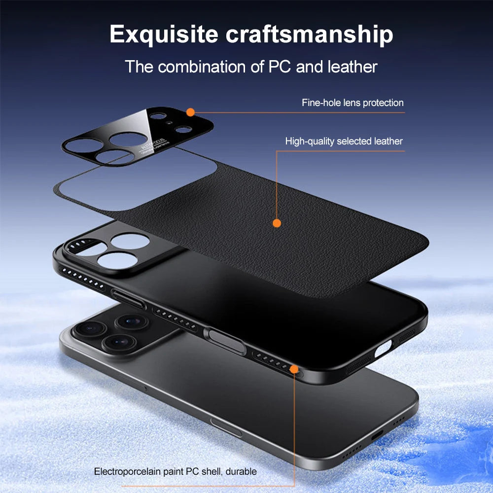 New Faux Leather Magnetic Cooling Case for iPhone