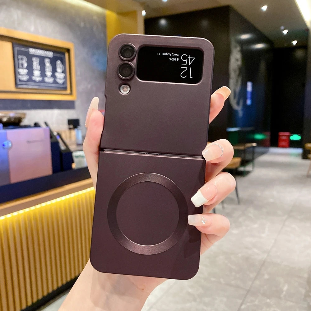 Matte Magsafe Magnetic Wireless Charging Case For Samsung