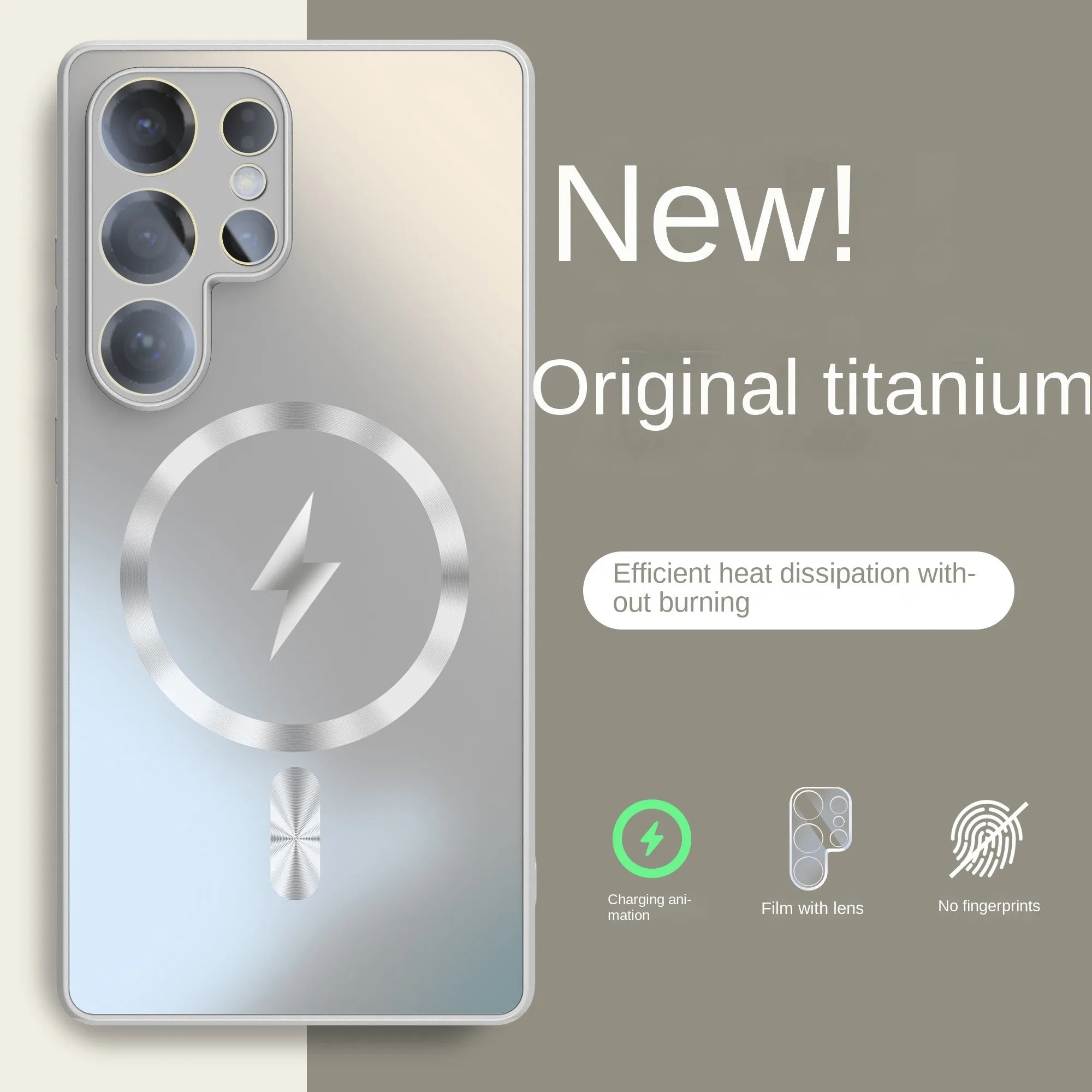 Magsafe Magnetic Ultra-thin AG Matte Case For Samsung