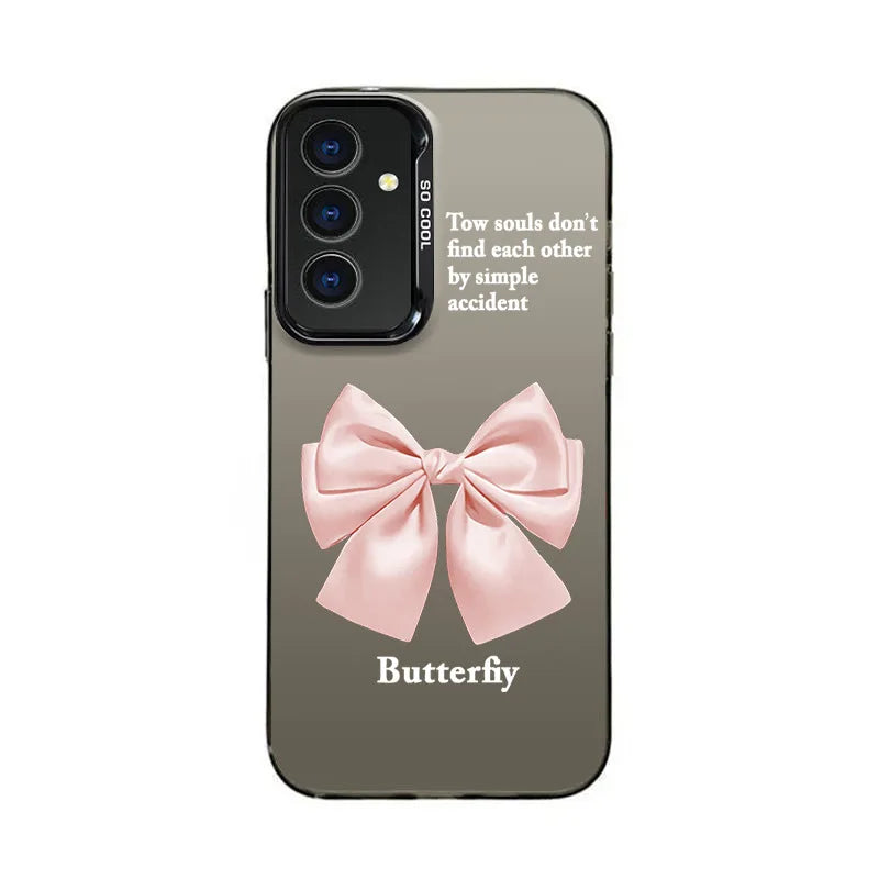 Colorful Bow Anti-fall Phone Case For Samsung