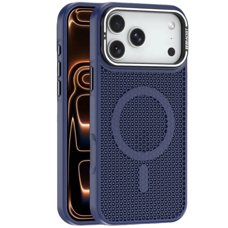 Honeycomb Cooling Magnetic Stand Case for iPhone