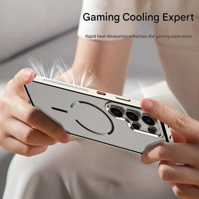 Magsafe Magnetic Metal Frame Shockproof Case For Samsung