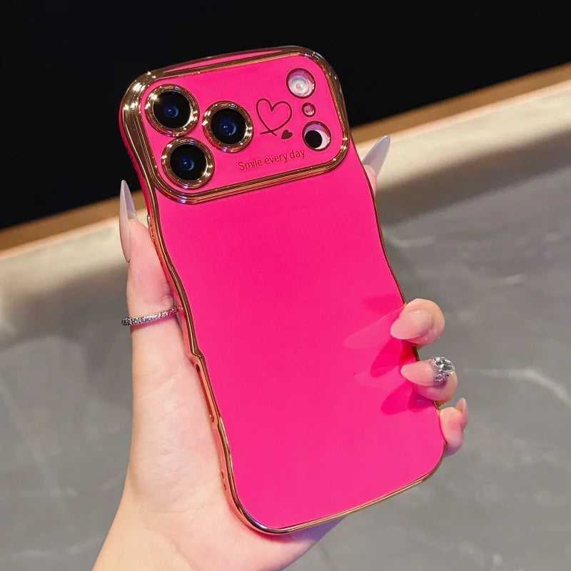 Love Electroplating Shockproof Case For iPhone