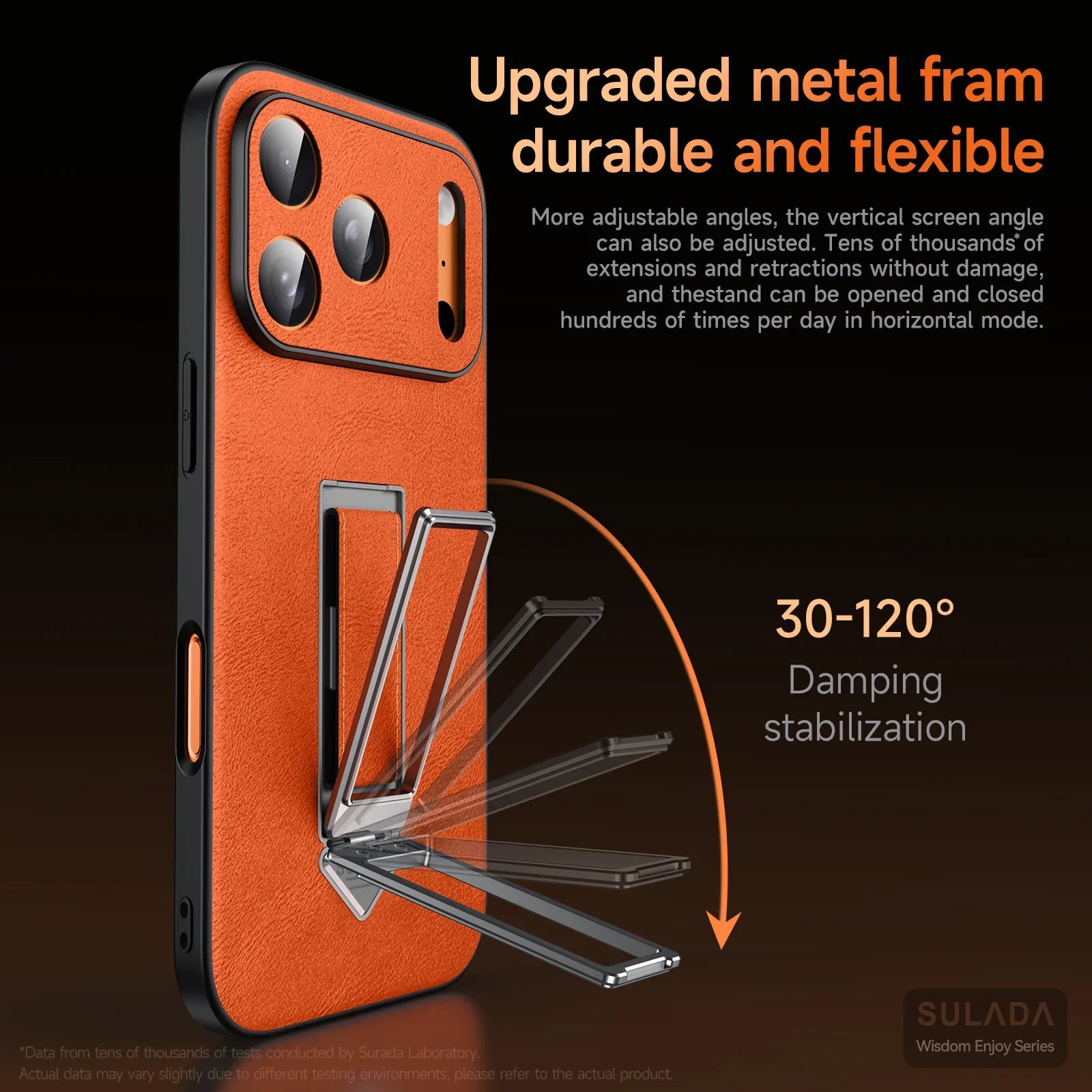 Wrist Strap Folding Stand Thin Leather Case For iphone
