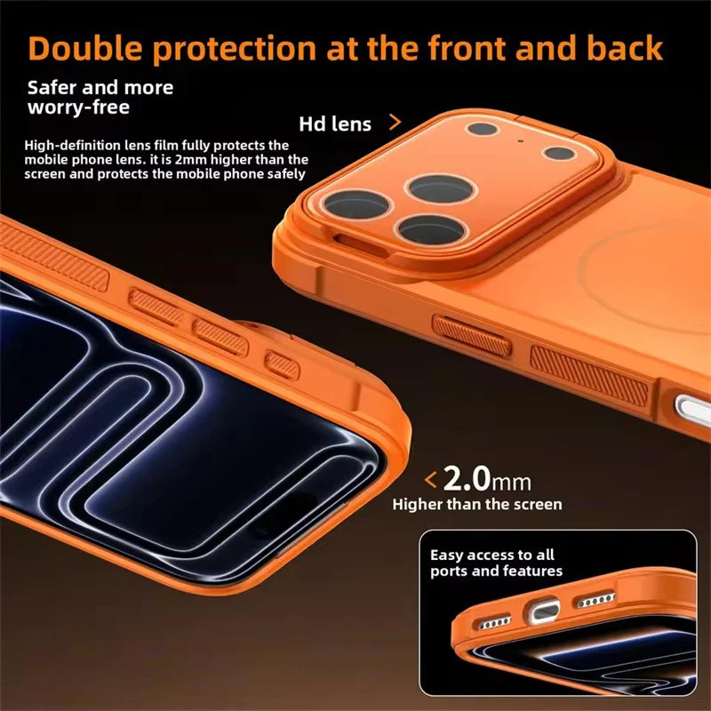 Magsafe Magnetic Full-coverage Lens Protection Case for iPhone
