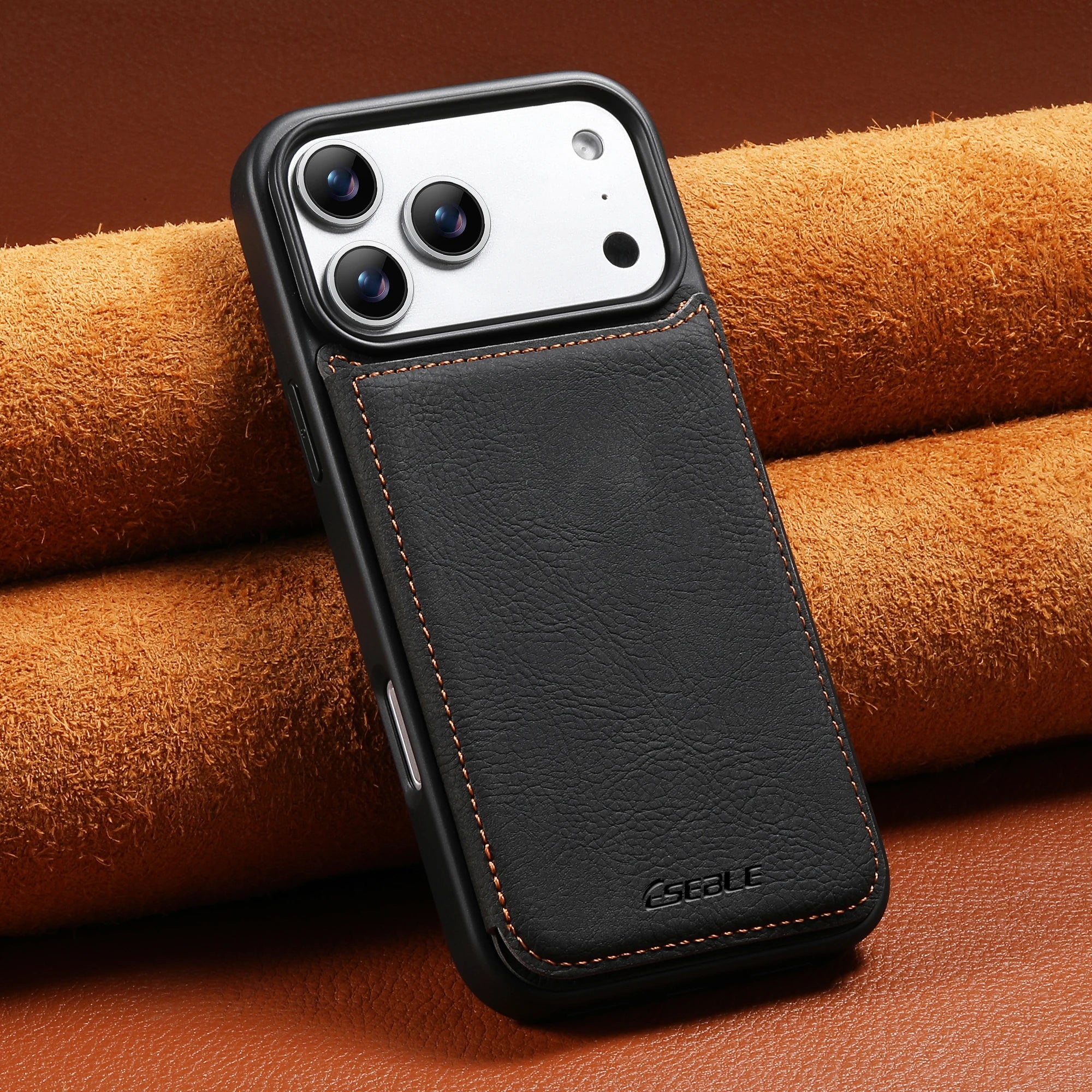 Luxury Leather Wallet Card Slots Stand Case For iPhone