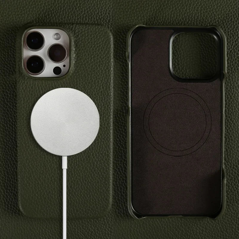 [Copy]Top Layer Cowhide Leather Phone Case for iPhone