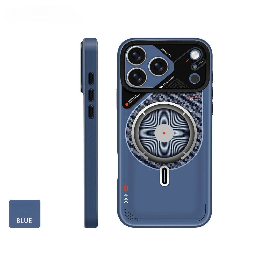 Luxury new mechanical style magnetic case For iPhone