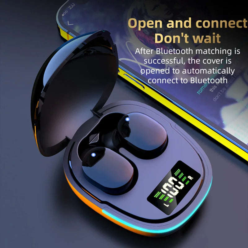 LED Display Noise Cancelling Bluetooth Headphones
