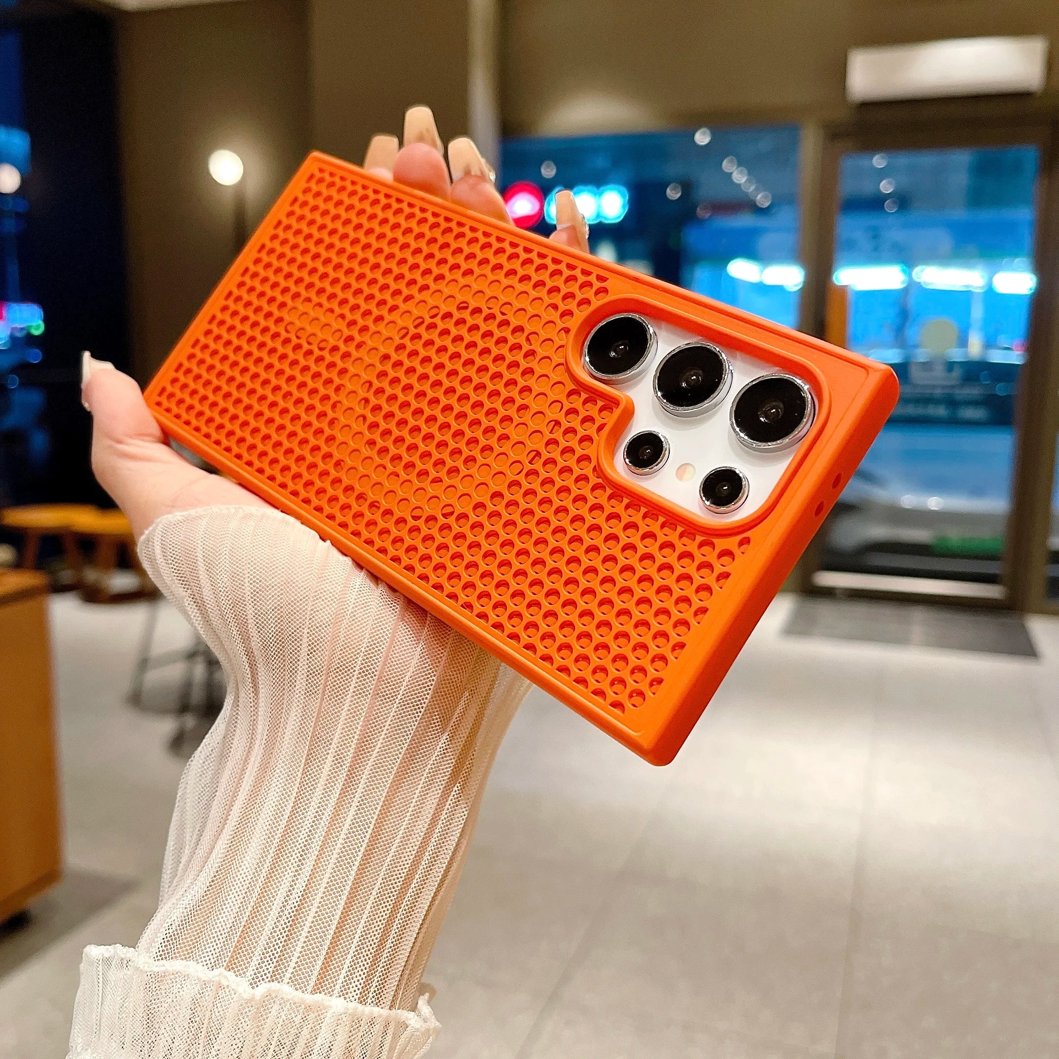 Heat Dissipation Honeycomb Magnetic Case For Samsung