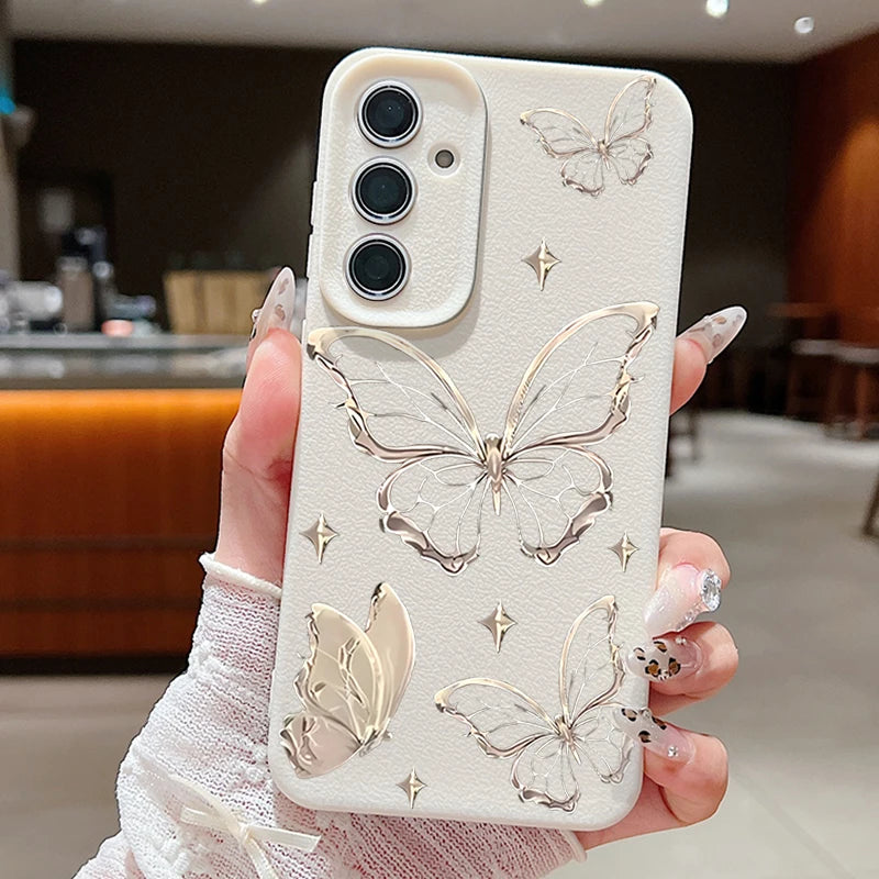 Golden Butterfly Case For Samsung