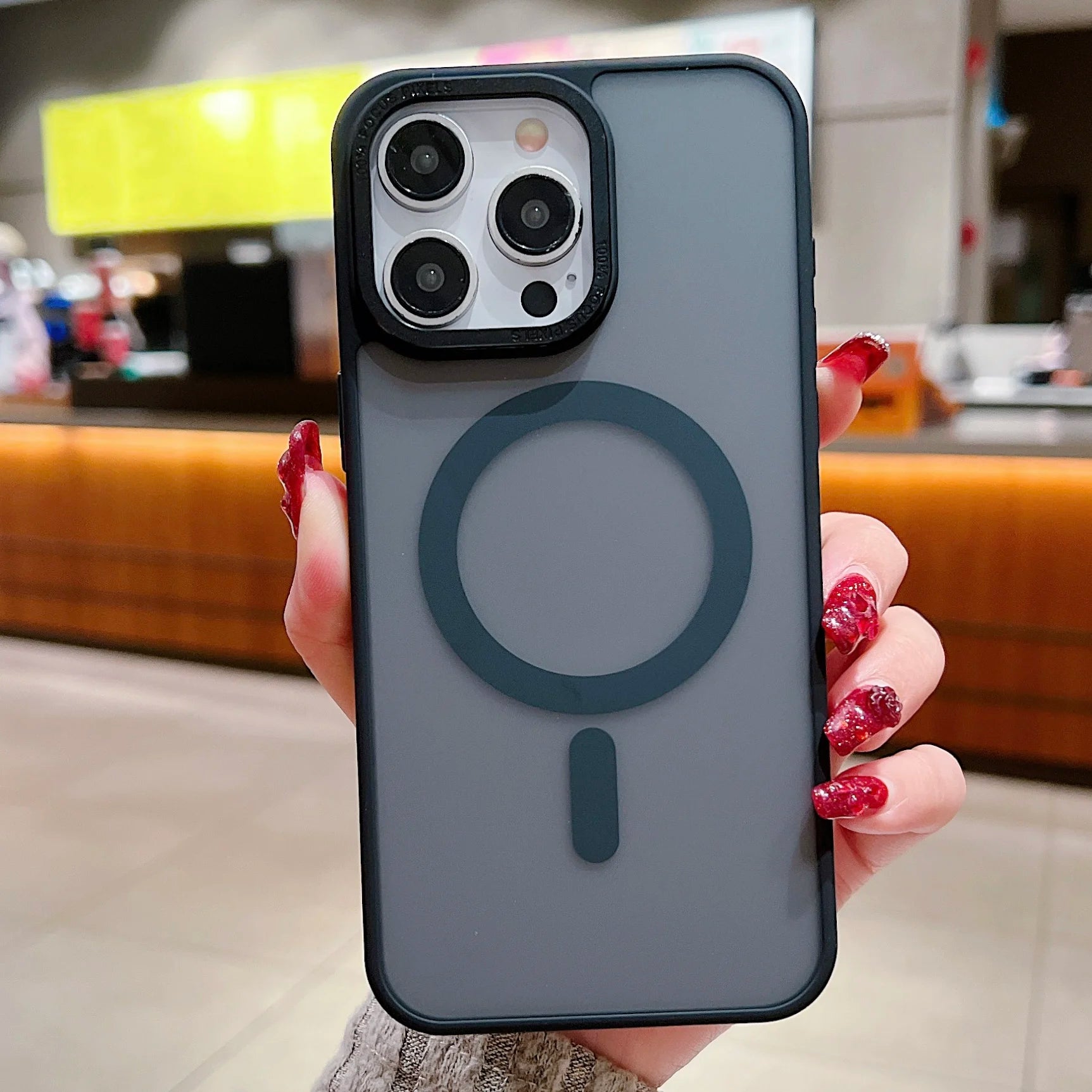 Magsafe Magnetic Matte Skin Touch Clear Case for iPhone