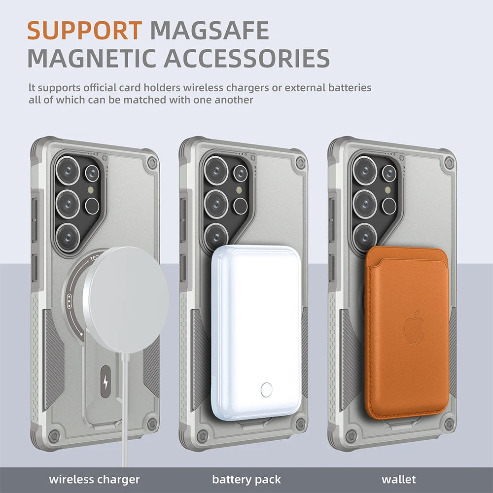 Magsafe Magnetic Fold Stand Holder Case For Samsung