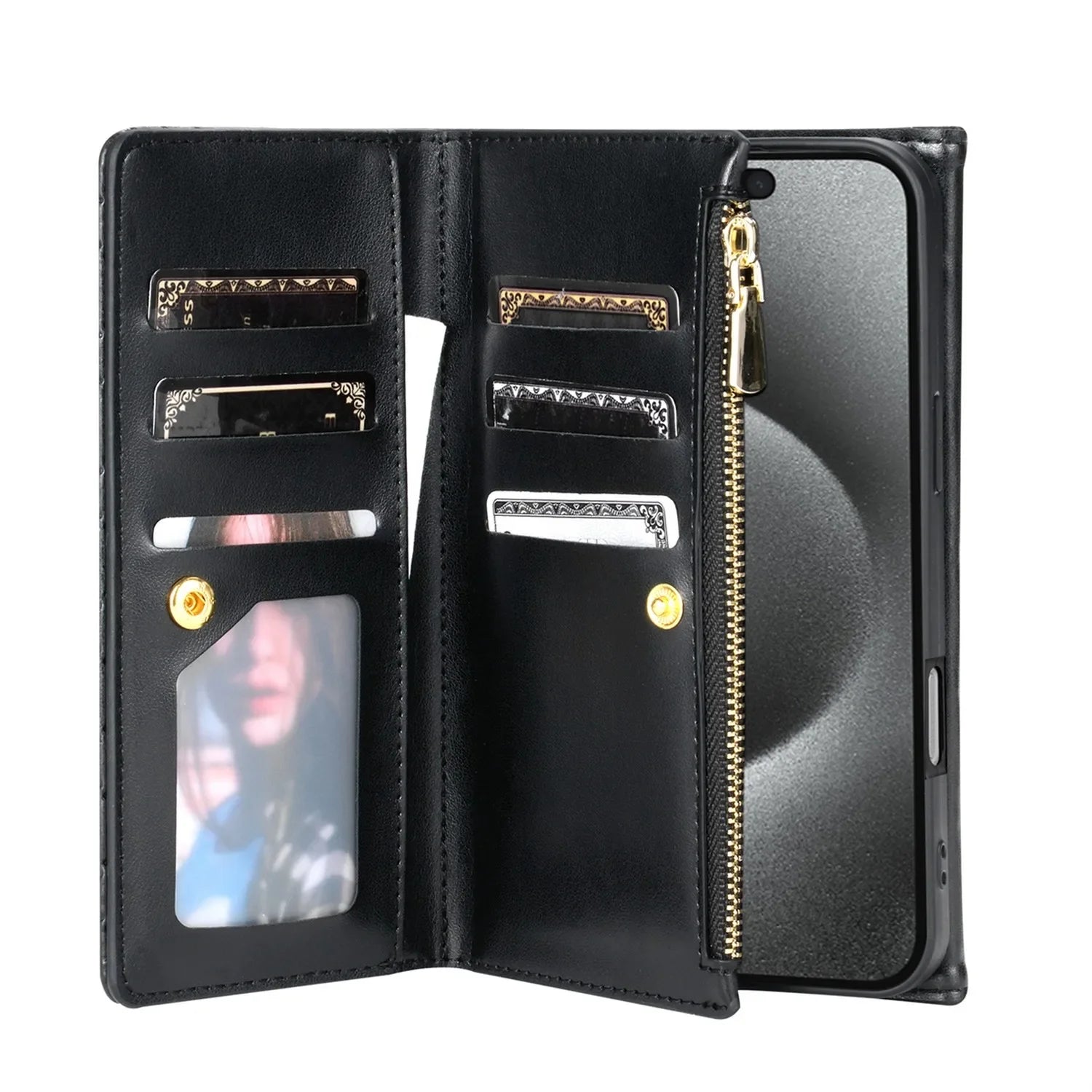 Crossbody Lanyard Card Wallet Leather Case For iPhone