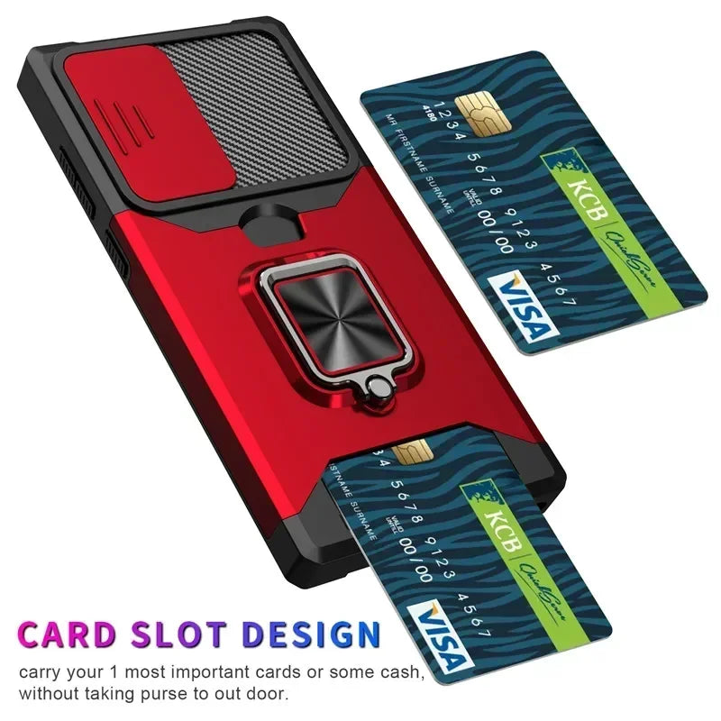 Card Slot Shockproof Holder case for Samsung