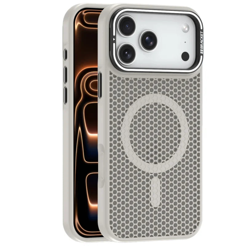 Honeycomb Cooling Magnetic Stand Case for iPhone