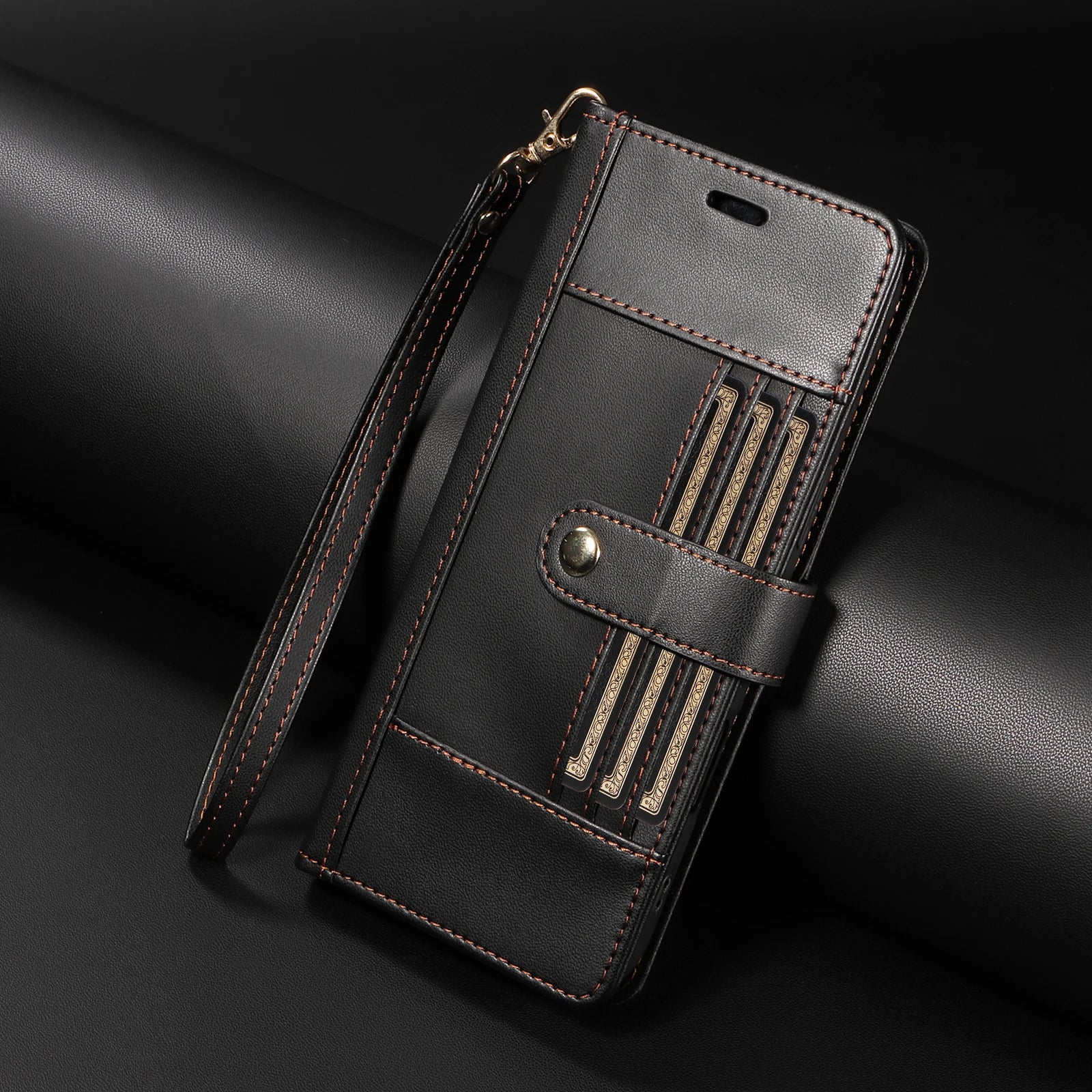 Flip Card Slot Stand Holder Wallet Leather Case for Samsung