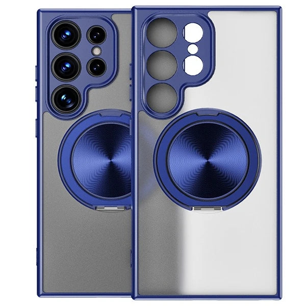 Magsafe Magnetic 360 Rotating Bracket Matte Clear Case For Samsung