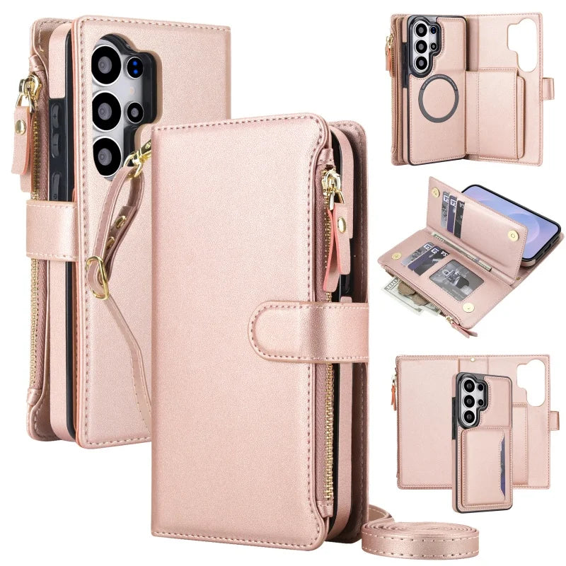 RFID Multifunctional Crossbody Magnetic Case for Samsung