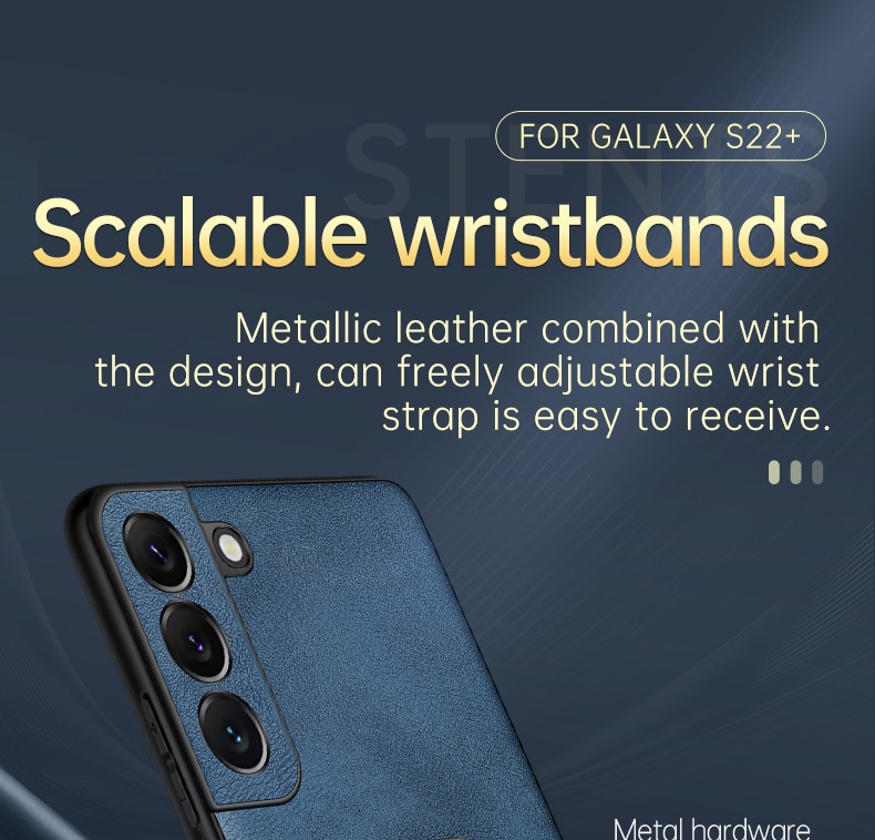 Leather Wristband Hand Strap Case for Samsung
