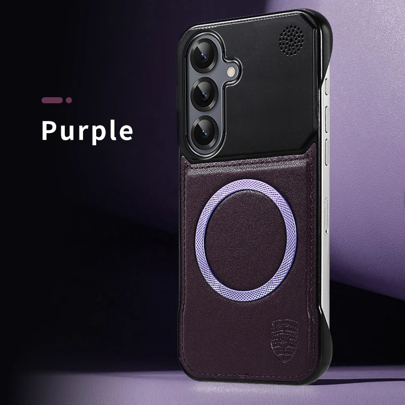 Magsafe Magnetic Leather Aromatherapy Case For Samsung