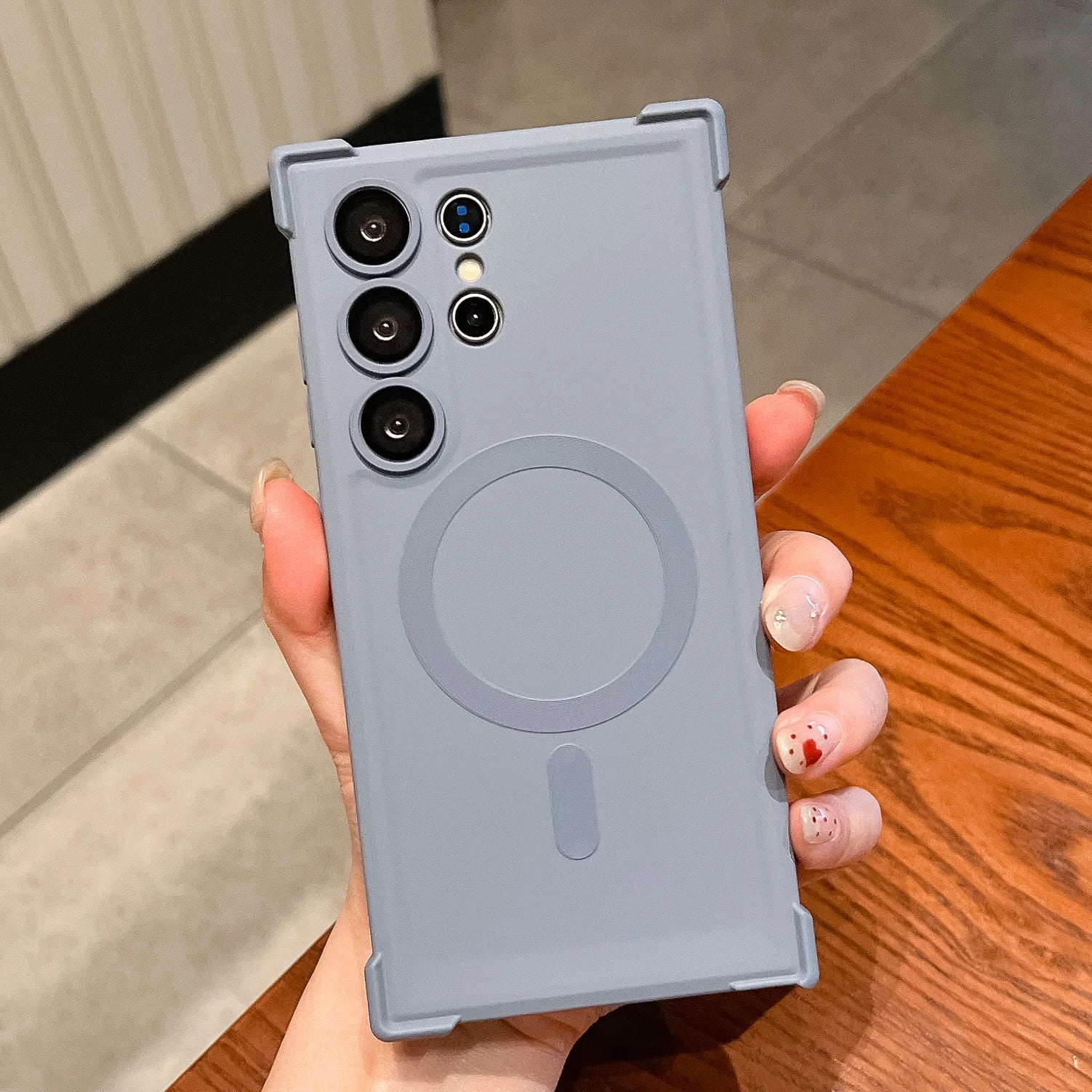 Magsafe Magnetic Shockproof Silicone Soft Case For Samsung