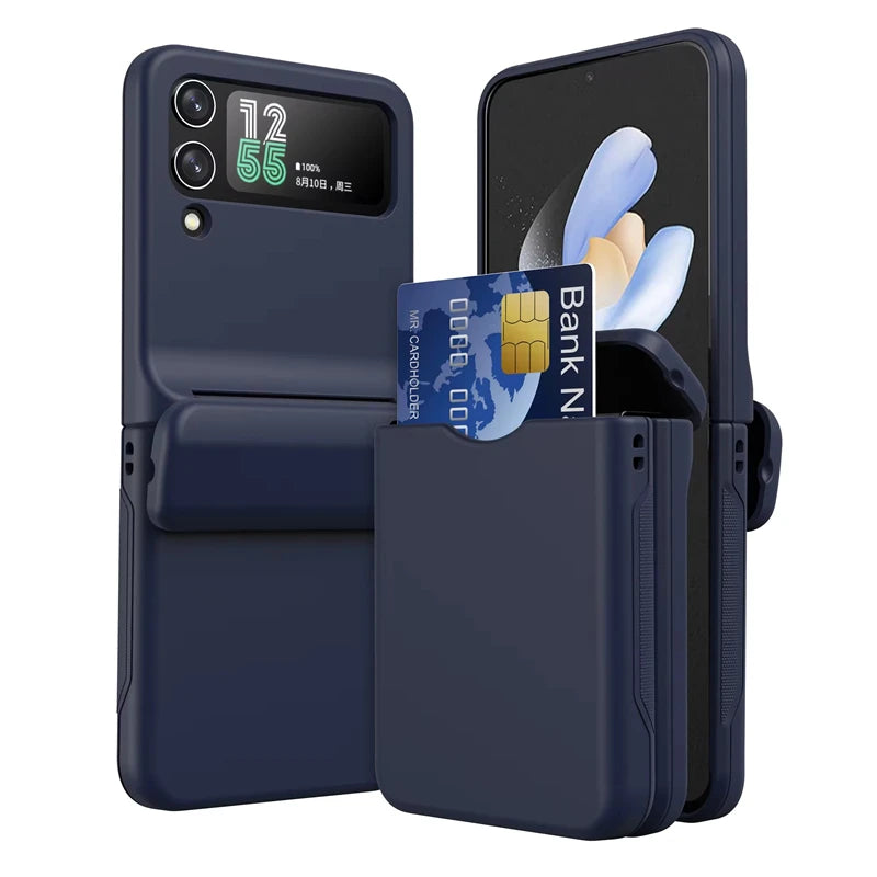 Folding Insert Card Frosted Case For Samsung