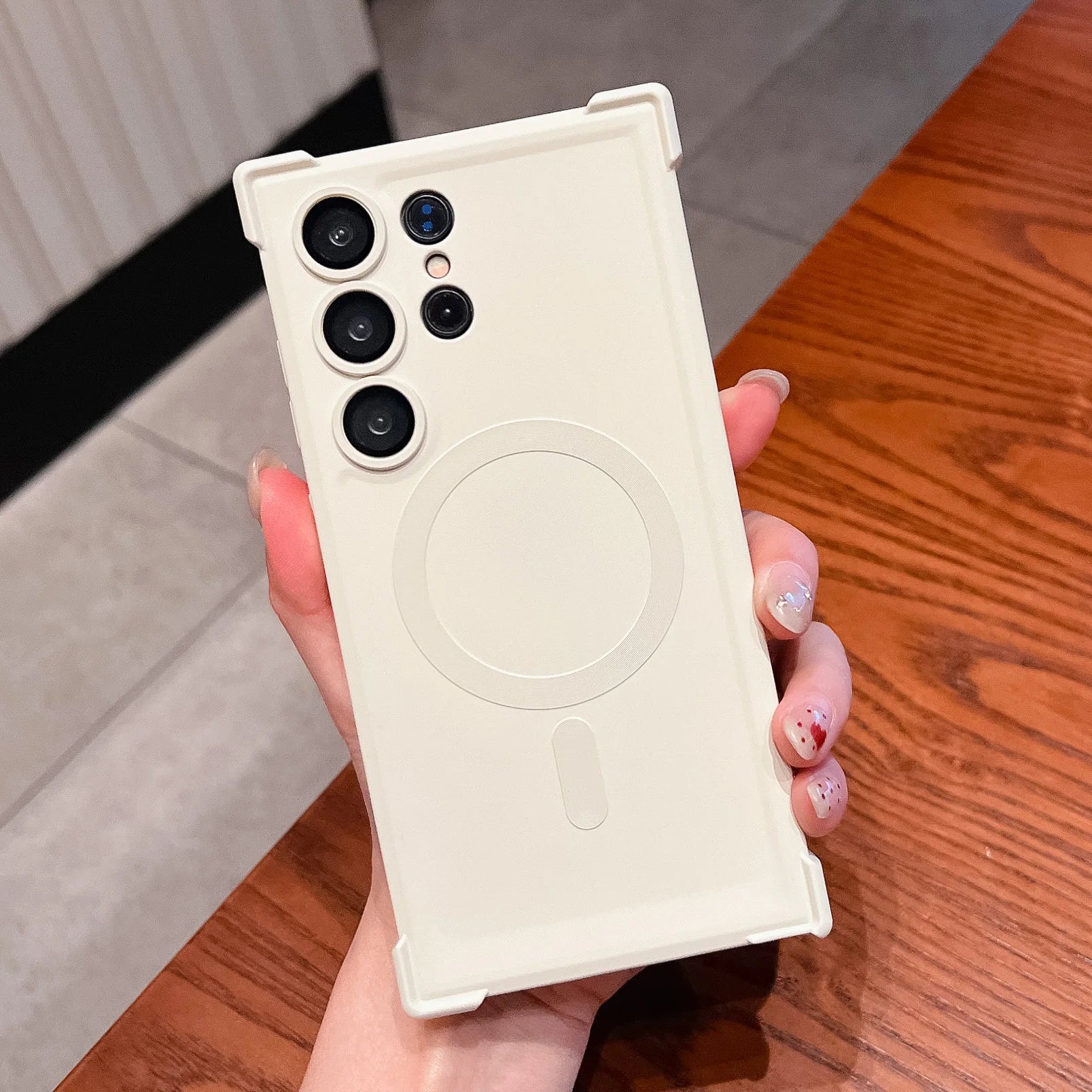 Magsafe Magnetic Shockproof Silicone Soft Case For Samsung