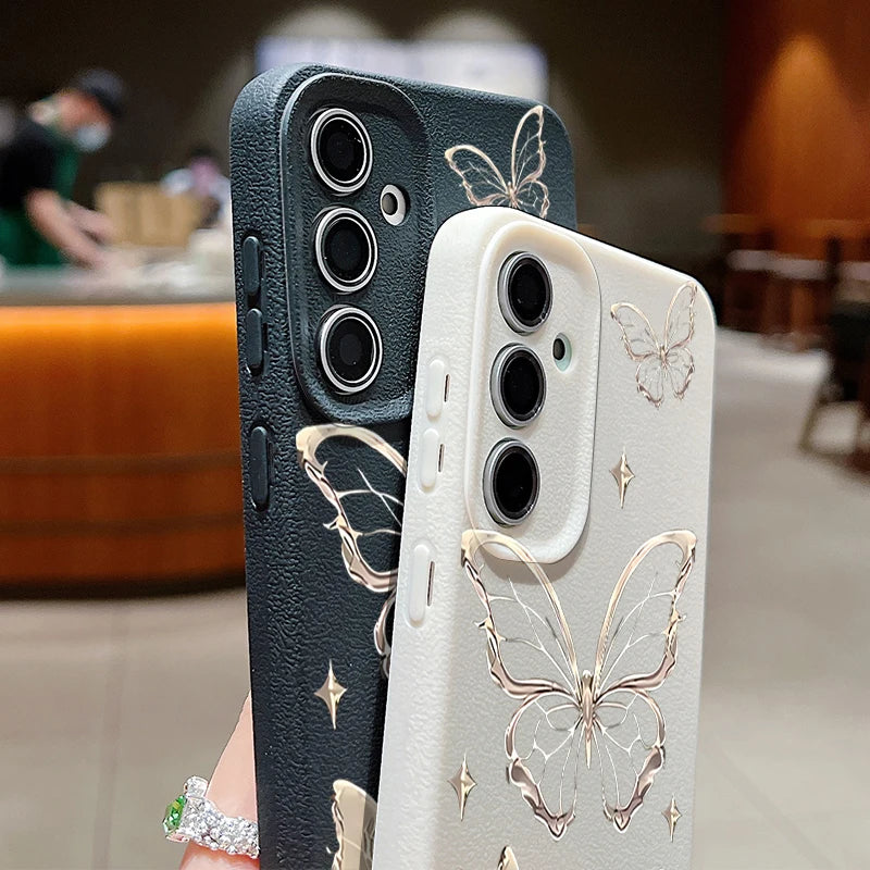 Golden Butterfly Case For Samsung