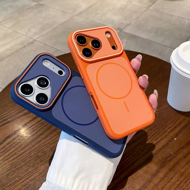 Magsafe Magnetic Soft Silicone Frame Matte Case For iPhone