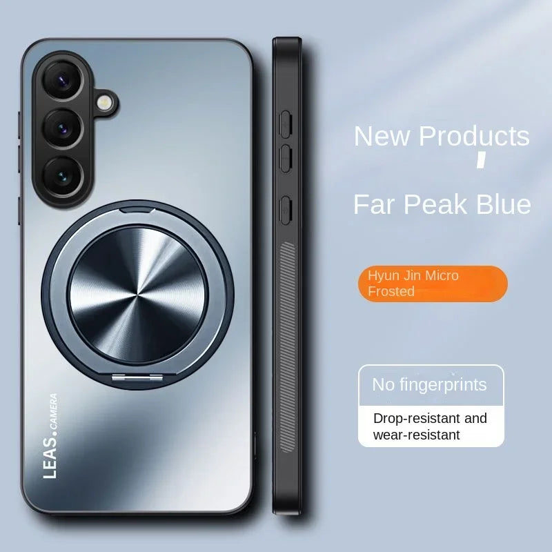 Magnetic Ring Hard Matte Case for Samsung
