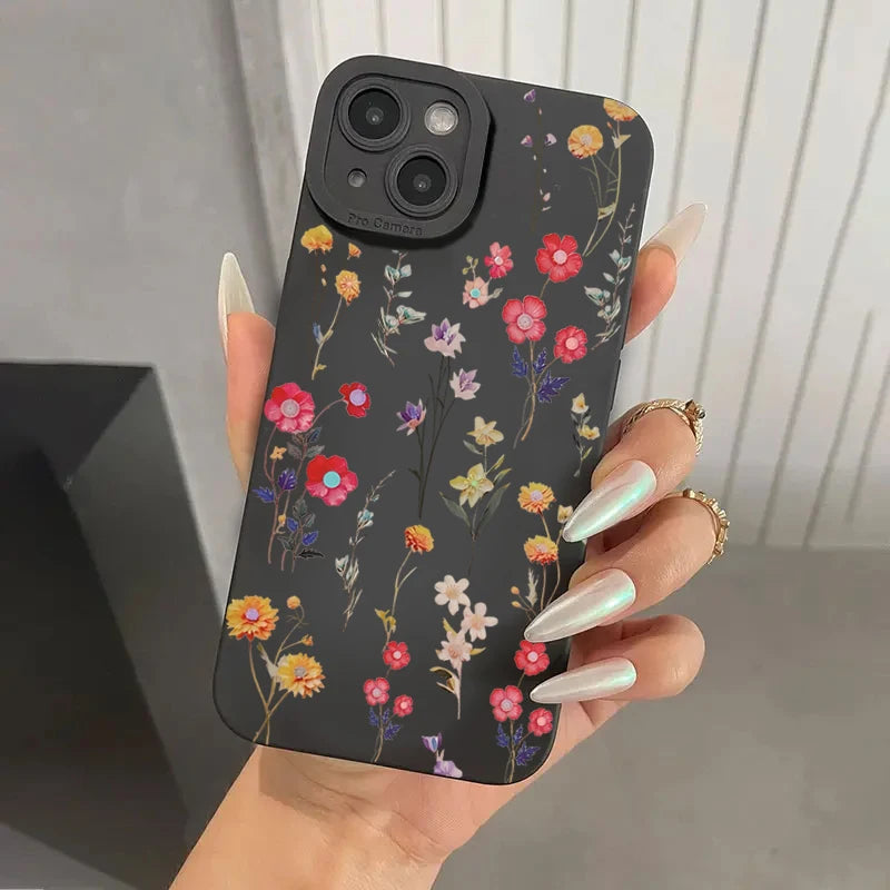 Summer Minimalist Fresh Style Silicone Case For iPhone
