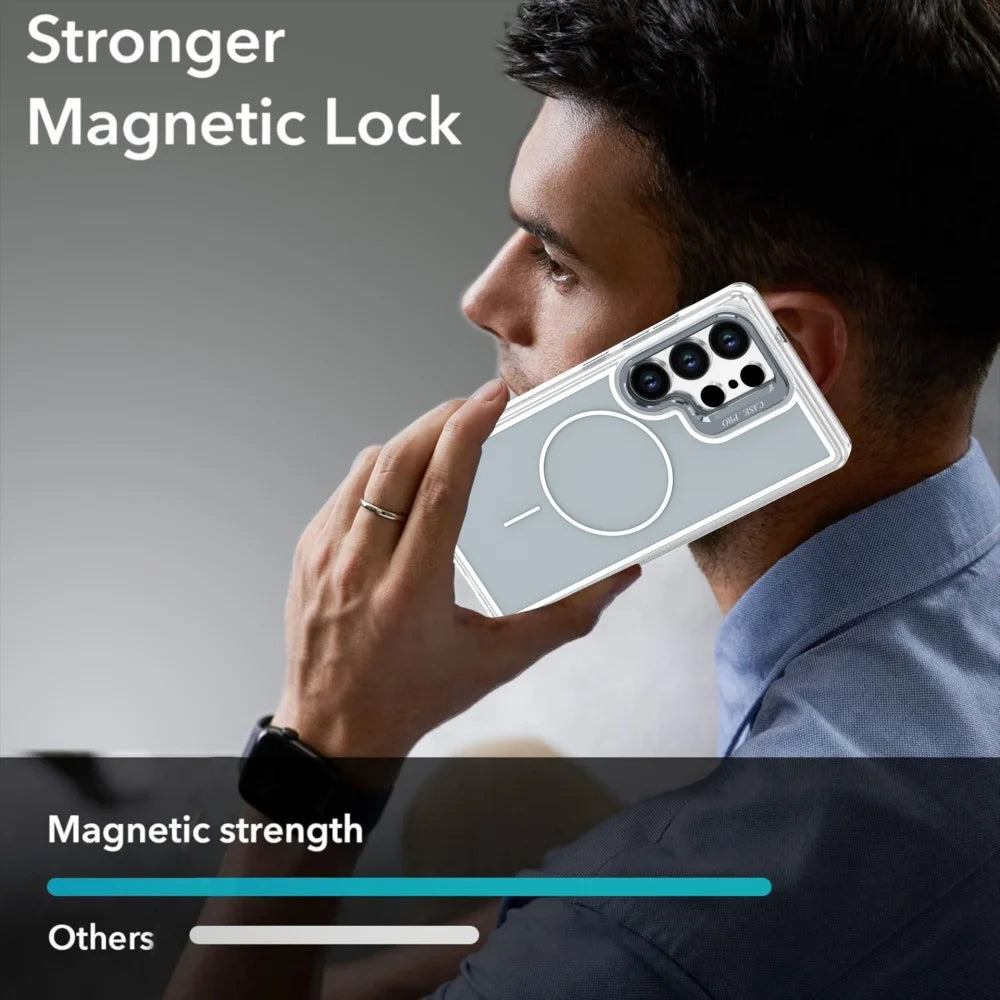 Invisible Lens Frame Holder Magnetic Case for Samsung