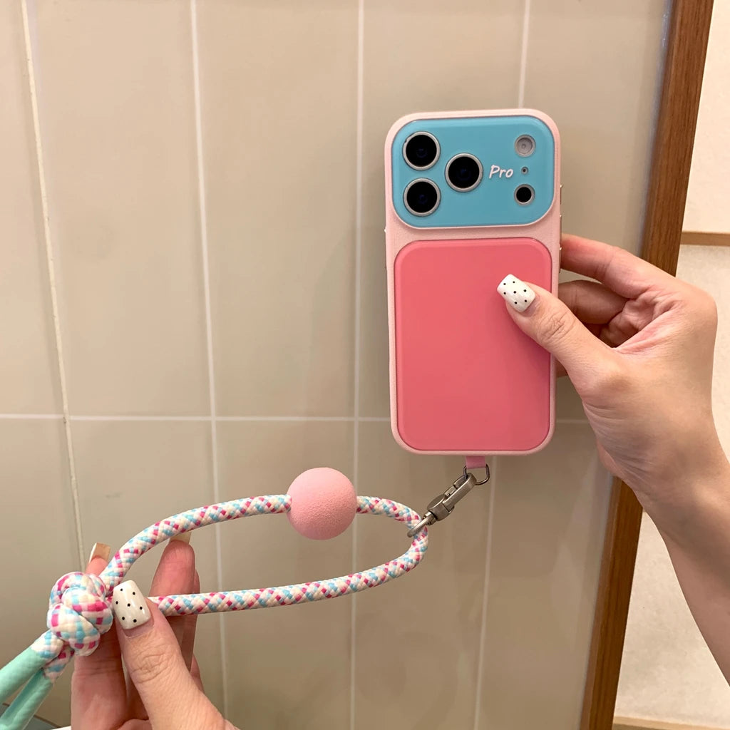 Summer Dopamine Color-Block Phone Case for iPhone