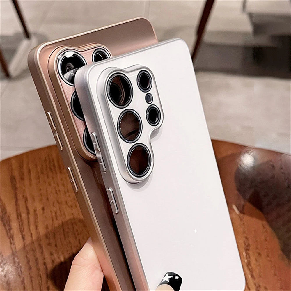 Metallic Paint Magnetic Laser Thin Case For Samsung