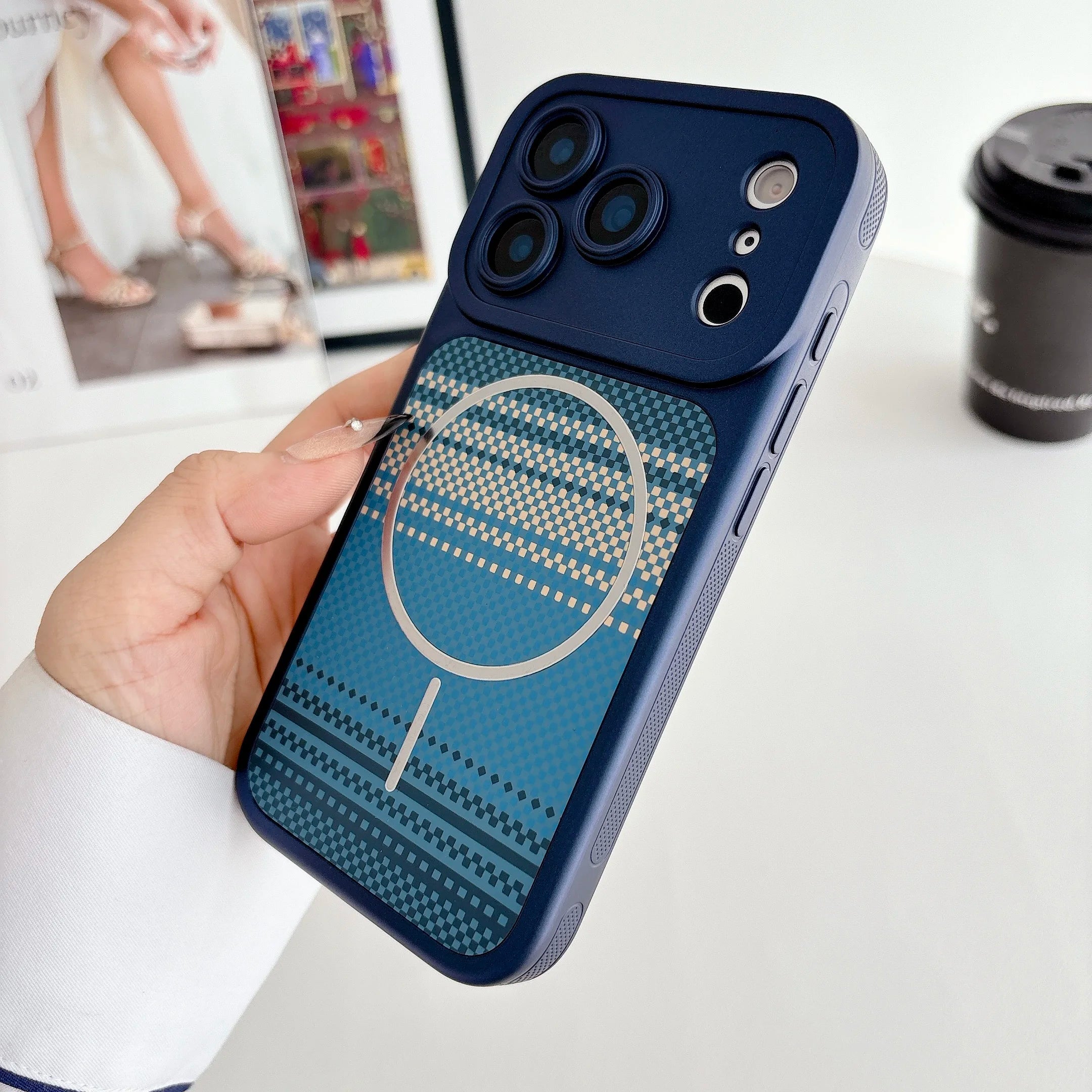 Magsafe Magnetic Kevlar Carbon Fiber Pattern Case for iPhone