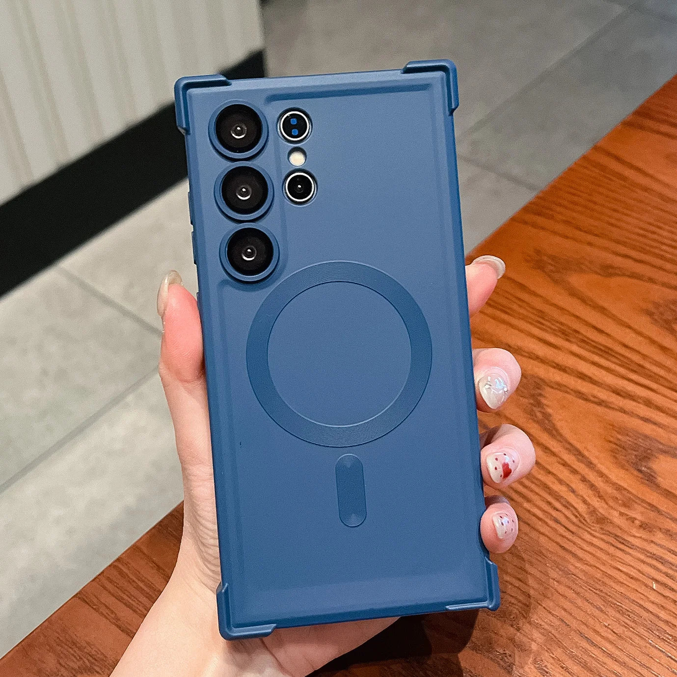 Magsafe Magnetic Shockproof Silicone Soft Case For Samsung