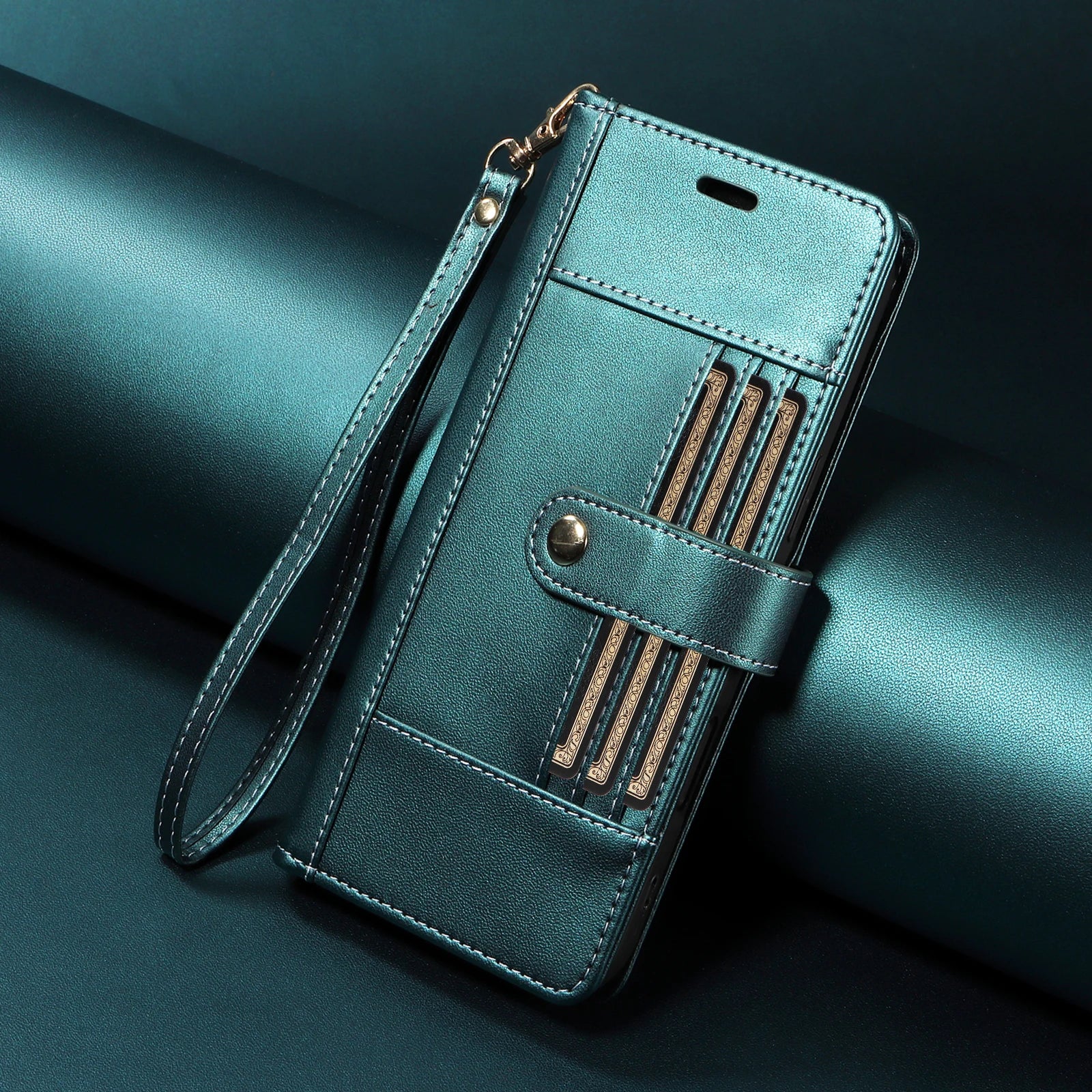 Flip Card Slot Stand Holder Wallet Leather Case for Samsung