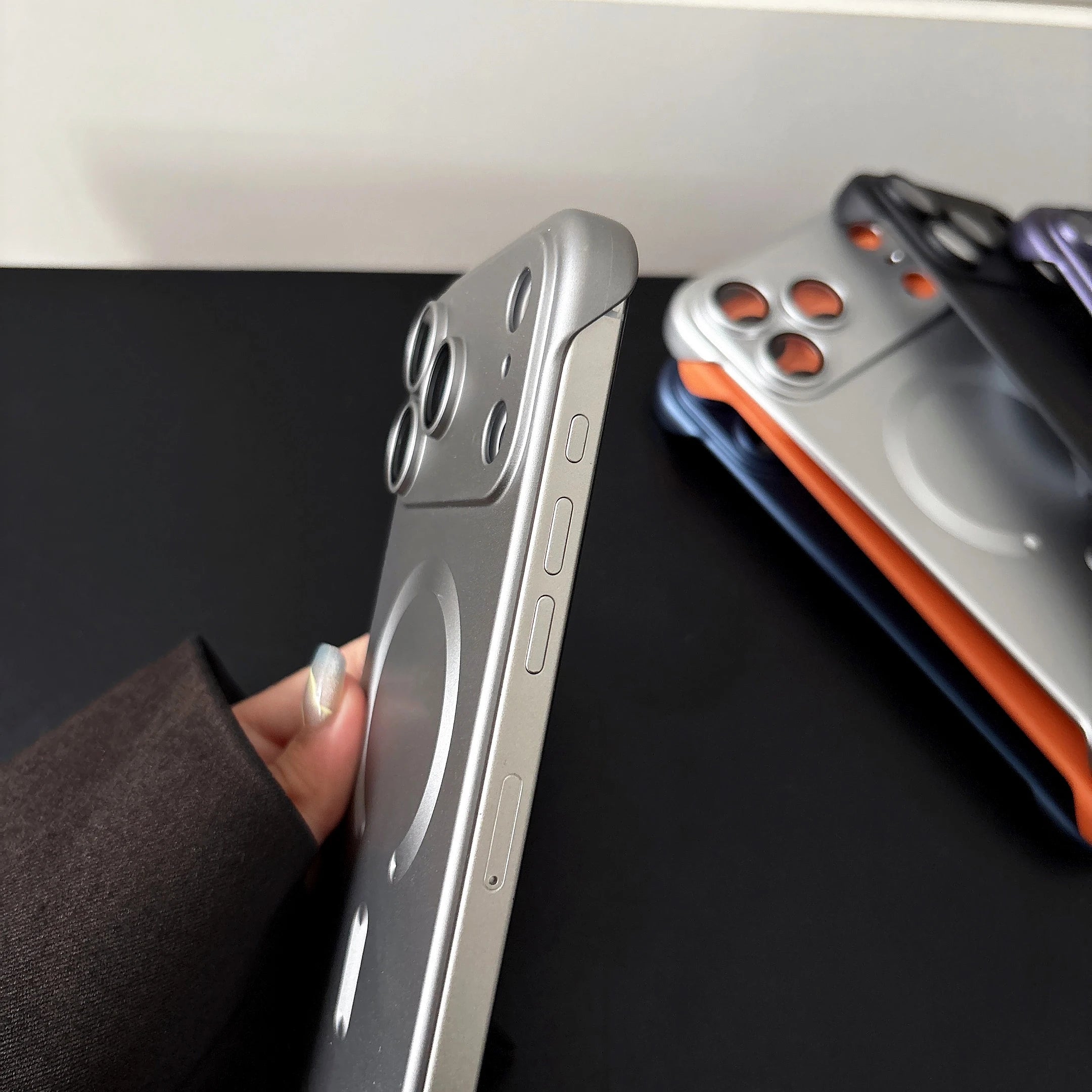 Ultra Thin Matte Magnetic Frameless Case For iPhone