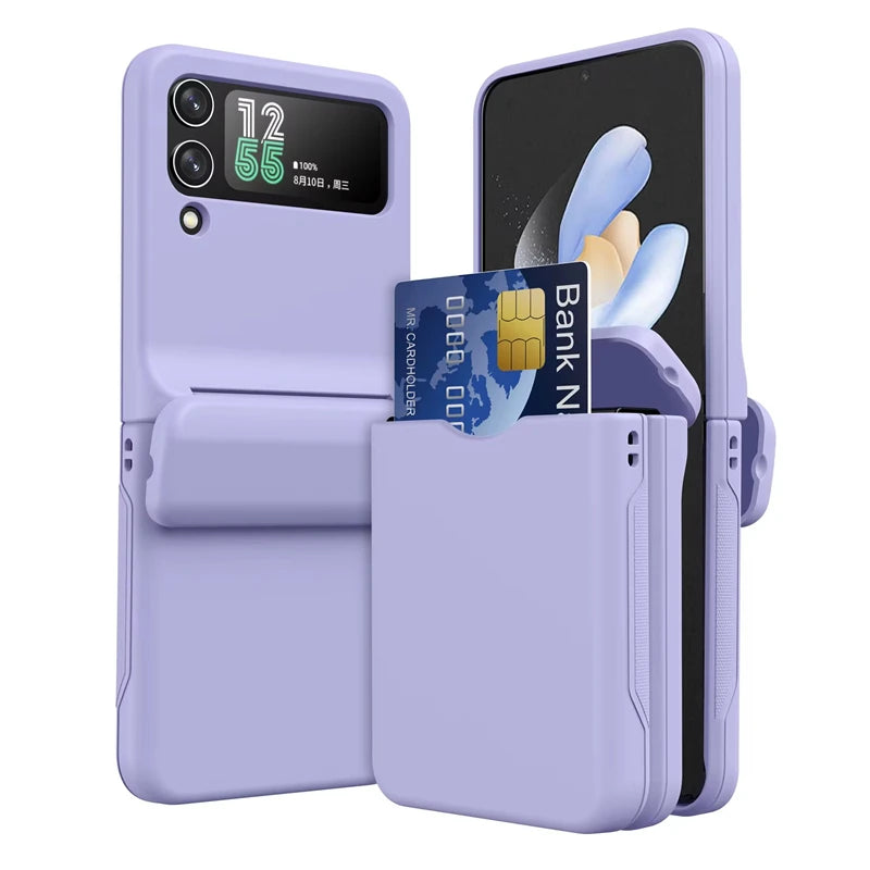 Folding Insert Card Frosted Case For Samsung