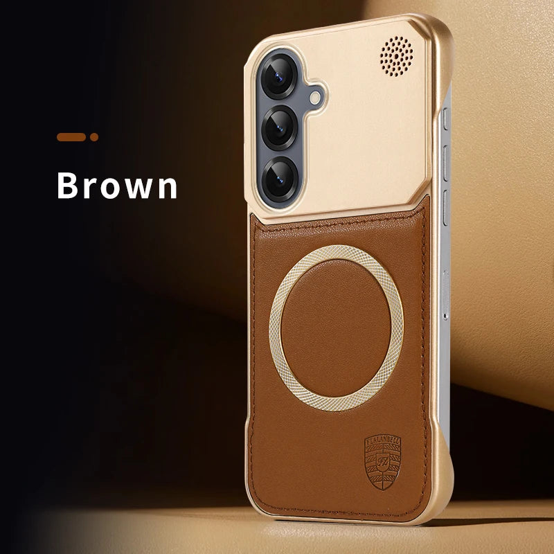 Magsafe Magnetic Leather Aromatherapy Case For Samsung